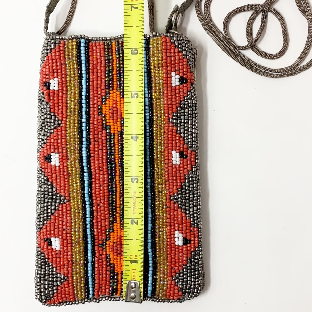 Boho | Small Southwestern-style Beaded Bag - Picture 9 of 9